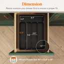 Lifewit Silverware Drawer Organizer Tray, Plastic Cutlery Storage for Kitchen, Flatware and Utensil Holder Divider for Spoons Forks Knives Tableware, 9.1 x 12.6", 5 Slots, Black