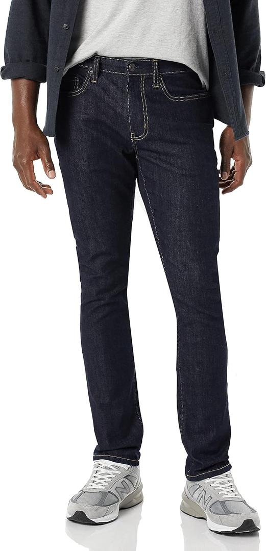Amazon Essentials Mens Skinny-fit High Stretch Jean - Discontinued Colors (29W x 30L, Rinse)
