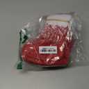 ANVAVO 24 Pack Christmas Stockings 9 Inch Red Felt Xmas Stockings Christmas Tree Hanging Ornaments for Xmas Wall Fireplace Door Window Decorations