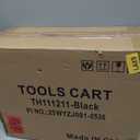 3 Drawer Metal Tool Box, Portable Metal Tool Box with EVC Liners and Latches Closure, Heavy Duty Steel Tool Chest with Ball Bearing Opening and Powder Coated Finish, Black