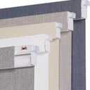Persilux No Drill Blackout Roller Shades for Window, Grey, 26 1/2"W x 72"H