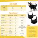 YUDODO Pet Sling Carrier for 5-9 lbs Small Dogs & Cats Hands-Free Puppy Carrier with Safety Hook, Large Zipper Pocket, Soft Breathable Mesh, Adjustable Strap & Reflective Strip (Black 3.0 M)