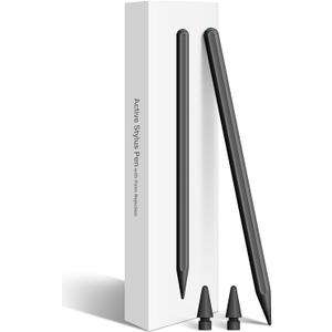 Stylus Pen for iPad with Magnetic Wireless Charging, Smart Ipencil 2nd Generation Compatible with iPad Pro 11 in 1/2/3/4, Pro 12.9 in 3/4/5/6, Air 4/5, Mini 6 Black