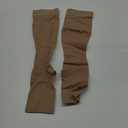 Doc Miller Open Toe Compression Socks for Men and Women, 15-20 mmHg, Calf Recovery, Medical Grade, Skin/Nude Socks, Medium (Beige)