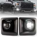 BUNKER INDUST LED Fog Lights for 2014-2015 GMC Sierra 1500,Bumper Driving Fog lamp Kit Fog Light