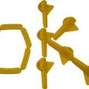 Tire Changer Plastic Insert, Tire Machine Guard, Wheel Rim Edge Protector for Mount Duck Head, Nylon Tyre Demount Fitting Head Part, 6 Front (Upper) + 6 Rear (Lower) Insert Kit/Pack, 1 Pack, 09YCL