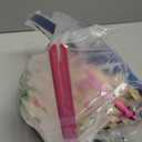 JOYIN 2 Pcs Easter Bamboo Plaid Basket, Blue Pink Round Woven Goodie Empty Gift Basket with Folding Handle, Candy Toys Storage Bucket for Easter Egg Hunt, Kids Party Treats Picnic & Favor(11" x9.5")