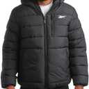 Reebok Mens Winter Jacket - Heavyweight Sherpa Lined Puffer Parka Mens Winter Coat - Insulated Quilted Ski Jacket for Men, S