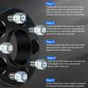 ECCPP 2PCS 1.25 inch Wheel Spacers hub Centric 5 Lug 5x4.5 to 5x4.5 5x114.3mm to 5x114.3mm Fits for 2002-2012 for Jeep Liberty |1987-2006 for Jeep Wrangler |2007-2011 for Ford Edge