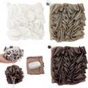 3 PCS Soap Bar Loofah That Holds Bar Soap-Exfoliation Mesh Shower Ball,2 in 1 Bath Loofah Sponge with Drawstring (Coffee, Khaki, White)