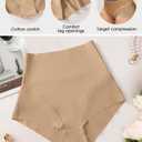 USEASY Shapewear Tummy Control Underwear For Women High Waisted Compression shapewear Lightweight Control Panties brown 3XL (Beige, XXXL)