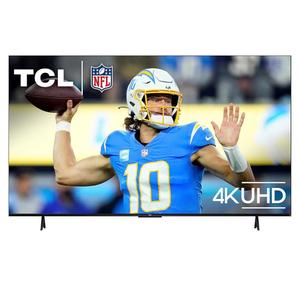 TCL 75-Inch Class S4 4K LED Smart TV with Fire TV (75S450F-CA), Dolby Vision HDR, Dolby Atmos, Alexa Built-in, Apple Airplay Compatibility, Streaming UHD Television, Black