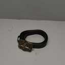 Cowboy Cowgirl Belt Western Belts for Men Women Floral Engraved Longhorn Bull Buckle Belt for Jeans (Black)