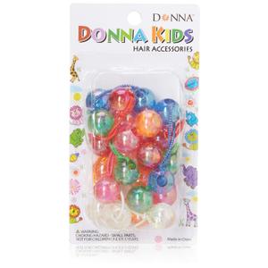 Donna Collection Kids Ponytail Balls, 12 Count