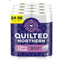 Quilted Northern Ultra Plush Toilet Paper, 32Mega Rolls = 96 Regular Rolls, 3X Thicker*, 3 Ply Soft Toilet Tissue