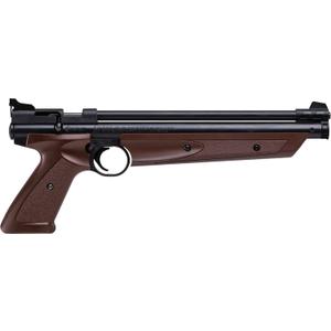 Crosman P1377BR American Classic Variable-Pump .177-Caliber Pellet Air Pistol, Brown