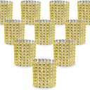 KPOSIYA Napkin Rings, Pack of 120 Rhinestone Napkin Rings Diamond Adornment for Place Settings, Wedding Receptions, Dinner or Holiday Parties, Family Gatherings (120, Gold)