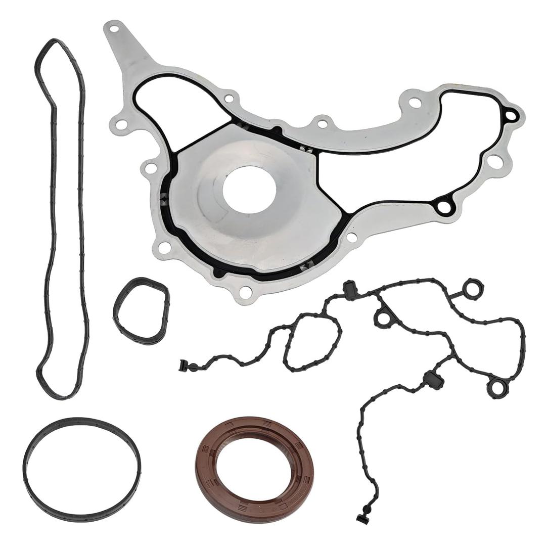 Timing Cover Gasket, Compatible with 2011-2017 Dodge Grand Caravan Jeep Grand Cherokee Chrysler 3.2L 3.6L V6 Engine, Replace# TC1169