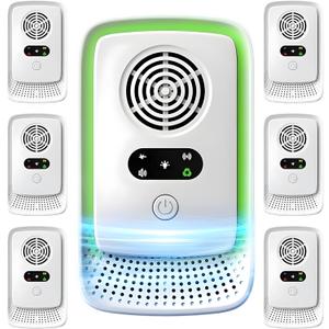 Aurasonic 2026 Upgraded Ultrasonic Pest Repeller Indoor  6 Pack Plug-in Device for Home, Office & Warehouse