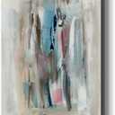 Renditions Gallery Abstract Wall Art Prints for Home Decor Rustic Pastel Colored Dusk Blush Canvas Paintings for Living Room Kitchen Office Walls - 12"X18" LT15