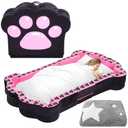 whiffee Portable Toddler Floor Bed,Foldable Toddler Travel Bed with Washable Cover for Kids,Soft and Safe