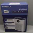 Air Purifiers for Home Large Room, Cover Up to 2400 Ft² with True HEPA Filter, Smart Mode, PM2.5 Air Quality Display, 22dB Sleep Mode, Aromatherapy with 2X-Purification & 360°Air Outlet, HAP603, White