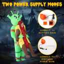 Inflatable Alien Costume Kids, Funny Halloween Costumes for Kids, Hot Dog Alien Halloween Costume for Halloween Fancy Party Cosplay, Children's Universal Size Green