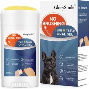 Dental Gels for Dogs, Turn & Taste Dog Toothpaste, Dog Dental Care, Continually Freshens Breath for 24 Hours, Delicious Flavors Like Chicken, No Brush Toothpaste for Dogs