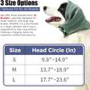 Quiet Ears for Dogs, Dog Calming Hoodie, Adjustable Dog Ear Muffs for Noise Protection, Ear Wrap Head Cover (M-Head Circle(13.7"~18.9"), Green)