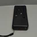 Portable Charger with Built in Cable and Wall Plug 50000mAh PD30W Fast Charging Solar Power Bank with 5 Output & 2 Input Dual LED Flashlights Phone Holder External Battery Pack (Black)