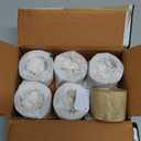 DII Basic Napkin Ring Collection, Decorative Rustic Farmhouse Style, Largest Set, Light Finish, 6 Piece