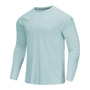YOVVI Men Swim Shirt Light Blue (Blue, L)