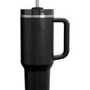 STANLEY Quencher H2.0 Tumbler with Handle and Straw 40 oz | Flowstate 3-Position Lid | Cup Holder Compatible for Travel | Insulated Stainless Steel Cup | BPA-Free | Black 2.0