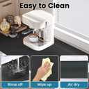 PoYang 31.5"x17" Coffee Mat X-Large, Coffee Bar Accessories for Countertop, Absorbent Dish Drying Mat, Anti-Slip and Hide Stain Pad for Espresso Machine, Espresso Maker and Kitchen Counter, Black