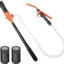 SCUARI Fuel Transfer Pump,Gas Siphon,Portable Power Battery Pumps,2.4 GPM Electric Battery Powered Water Pumps with Adjustable Flow Control,Used for Transporting Gases,Light Oils,Kerosene,Diesel