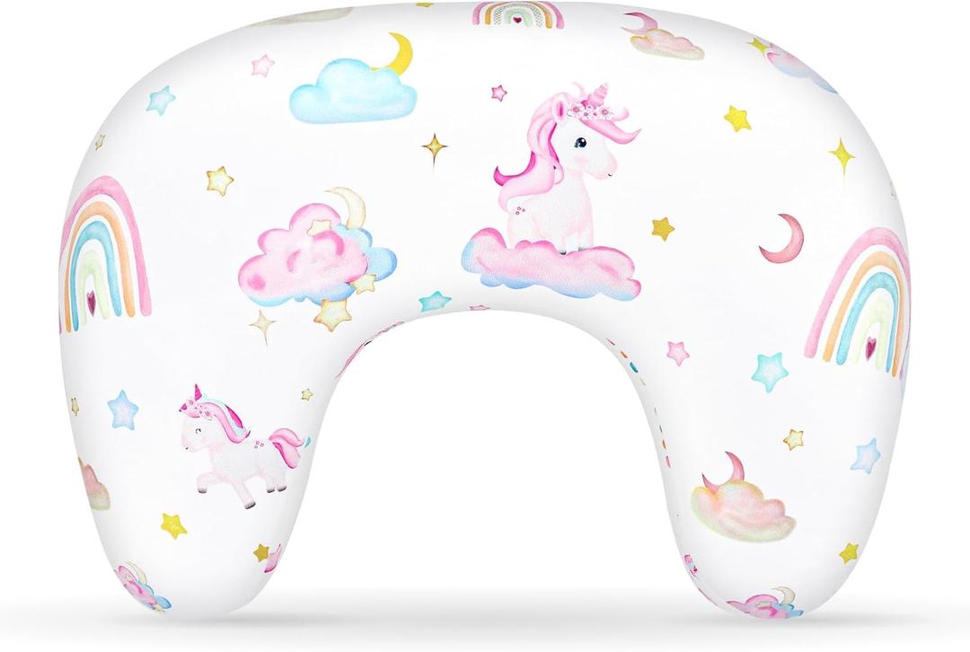 Pea Pod Nursing Pillow Cover, Soft Stretchy Nursing Cover for New-Designed Breastfeeding Pillow, Removable Feeding Slipover for Baby Boy and Girls, Cute Unicorn Pattern
