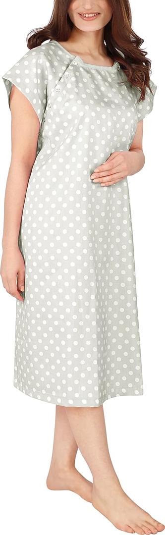 Utopia Care Women's Hospital Gown Soft Comfortable and Stylish Patient Gown S/M