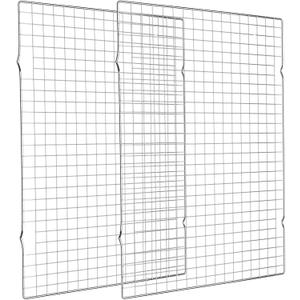 Cooling Rack for Baking 2-Pack, 16x10 Inches Baking Rack, Thick Wire Cookie Rack for Cooking, Roasting, Grilling, Drying, Oven Safe, Fits Half Sheet Pan, Silver