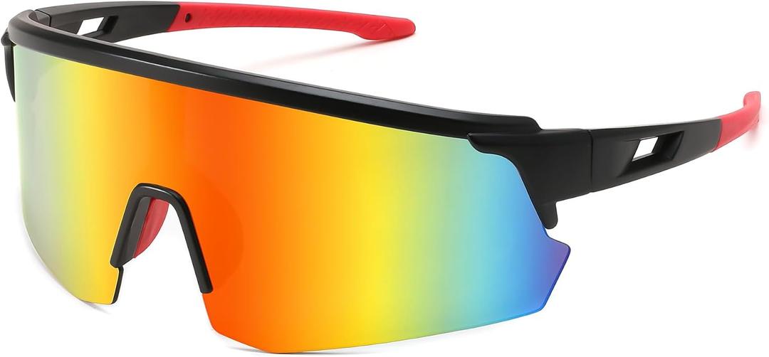 FEISEDY Cycling Sunglasses for Men Women, Sports Glasses for Youth Running Baseball Shades UV400 Protection B0108