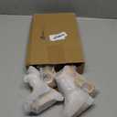 AceOrbit 4 Sets Wood Curtain Rod Brackets and Curtain Rod Finals Kit 1.18-inch Diameter Screw on End Caps Brackets with Screws