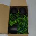 Der Rose Fake Plants 4 Packs Artificial Plants Small Faux Plants Black Bathroom Accessories for Halloween Bathroom Home Kitchen Coffee Table Office Desk Decor Indoor (Green)