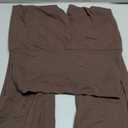 Flare Leggings for Women Fold Over Yoga Pants Stretch Bell Bottom Y2K Lounge Casual Sweatpants (Medium, Brown)