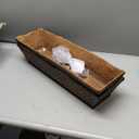 hehimhis 24 Inch 2 Pack Railing Planter Box with Adjustable Bracket,Window Planter Boxes Outdoor for Porch,Balcony Planters Railing Hanging,Fence,Patio Hanging Planters for Garden