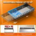 Floating Shower Bench - Adjustable, Pre-Formed Rectangular Shower Bench (3x14.5x19-33)