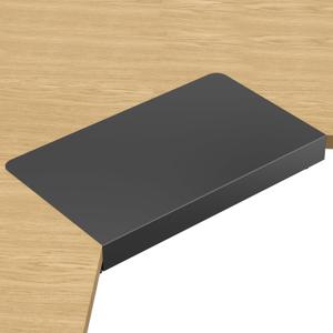 Suptek 17 inch Corner Mounting Bracket for L-Shaped Desks – Fits Under-Desk Keyboard Trays Black