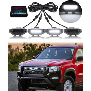 LED Grill Lights for Nissan Frontier 2022 2023 2024 Lights for Frontier S SV Pro4x OEM Grille White Lamp