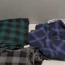 5 Pack Men's Flannel Shirt Plaid Hoodie Fall Casual Button Down Shirt Jackets Long Sleeve Stylish Hooded with Pocket (XX-Large, Black Gray/Green/Navybeige/Navy/Montage10)