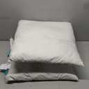 Oubonun 20x20 Feather Down Alternative Throw Pillow Inserts, 100% Cotton Cover, Medium Firm Decorative Pillow Inserts for Couch, Sofa, Bed, Chair (Set of 2)