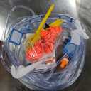 FBSPORT Inflatable Bounce House Water Slide, Bounce House for Kids Indoor Outdoor Bouncy House with 550W Blower, Bounce Castle with Slide Ball Shooting, Water Gun, Splash Pool, Bounce Area, Hose