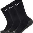 Nike Unisex Adult Everyday Max Cushioned Training Ankle Socks (3 Pairs) (Black/Anthracite/White)
